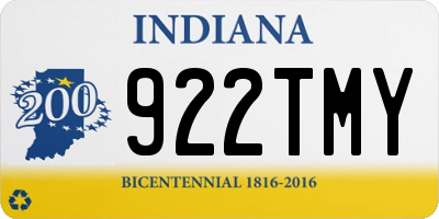 IN license plate 922TMY