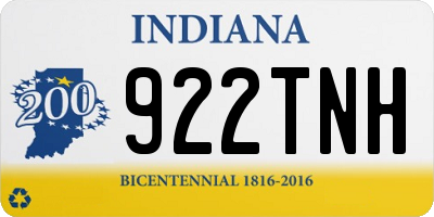 IN license plate 922TNH