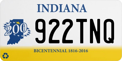 IN license plate 922TNQ