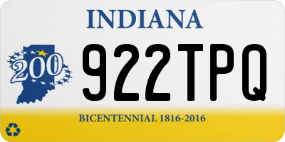 IN license plate 922TPQ
