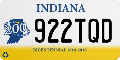 IN license plate 922TQD