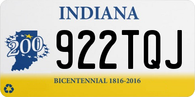 IN license plate 922TQJ