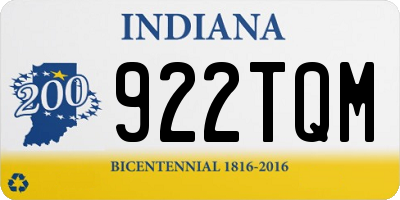 IN license plate 922TQM