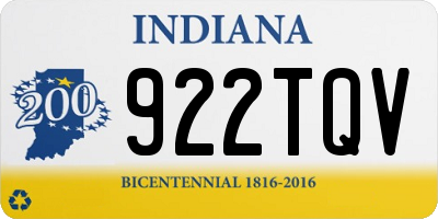 IN license plate 922TQV