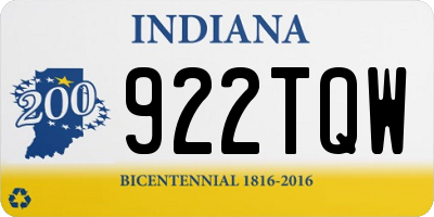 IN license plate 922TQW