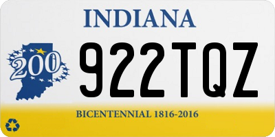 IN license plate 922TQZ