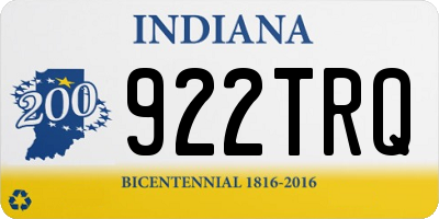 IN license plate 922TRQ