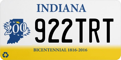 IN license plate 922TRT