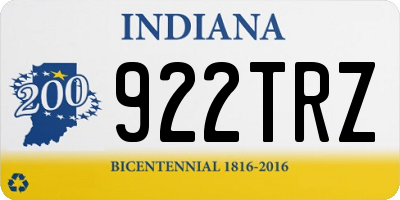 IN license plate 922TRZ