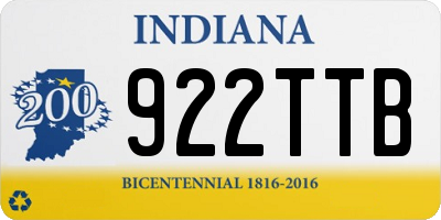 IN license plate 922TTB