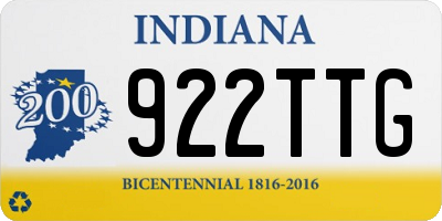 IN license plate 922TTG