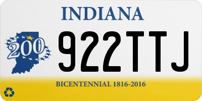 IN license plate 922TTJ