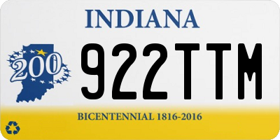 IN license plate 922TTM