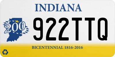 IN license plate 922TTQ