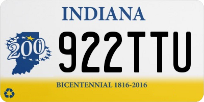 IN license plate 922TTU