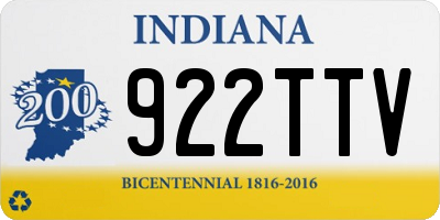IN license plate 922TTV
