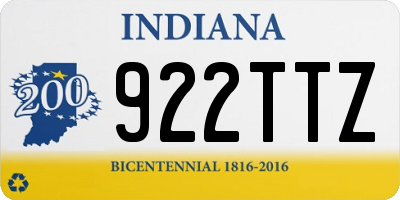 IN license plate 922TTZ