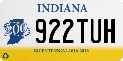 IN license plate 922TUH
