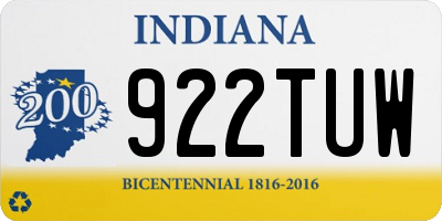 IN license plate 922TUW