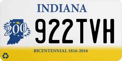 IN license plate 922TVH