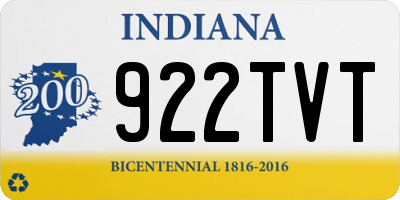 IN license plate 922TVT