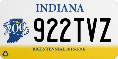IN license plate 922TVZ