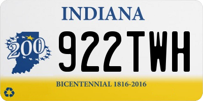 IN license plate 922TWH