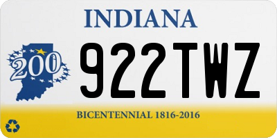IN license plate 922TWZ
