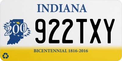 IN license plate 922TXY