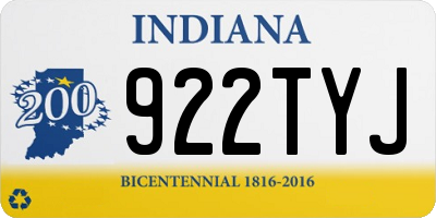 IN license plate 922TYJ