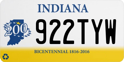 IN license plate 922TYW