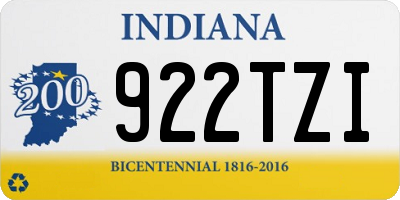IN license plate 922TZI