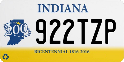 IN license plate 922TZP