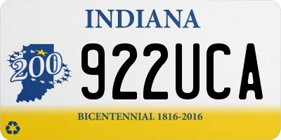 IN license plate 922UCA