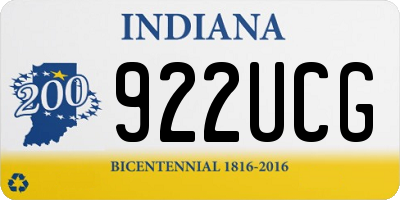 IN license plate 922UCG