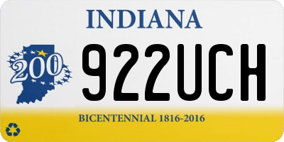 IN license plate 922UCH