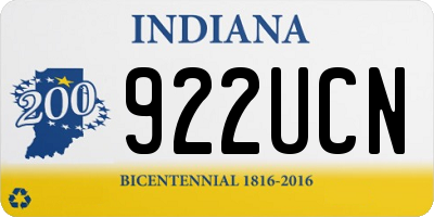 IN license plate 922UCN