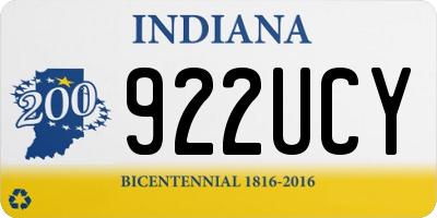 IN license plate 922UCY