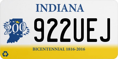 IN license plate 922UEJ