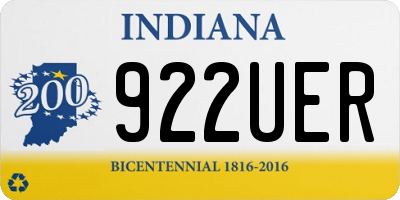 IN license plate 922UER