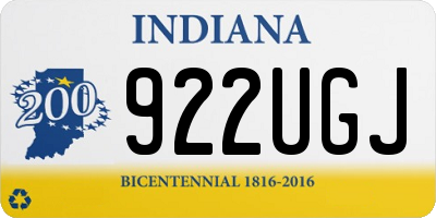 IN license plate 922UGJ