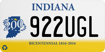 IN license plate 922UGL