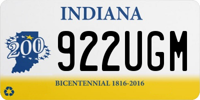 IN license plate 922UGM