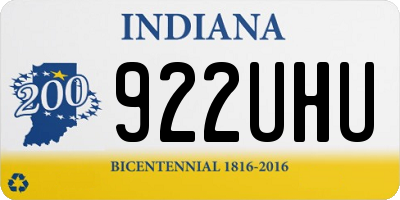 IN license plate 922UHU