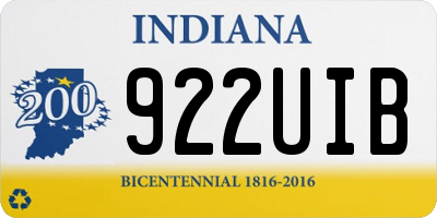 IN license plate 922UIB