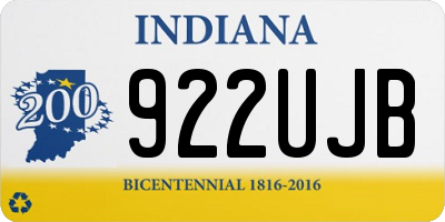 IN license plate 922UJB