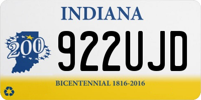 IN license plate 922UJD