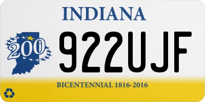 IN license plate 922UJF
