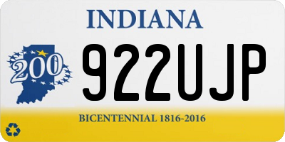 IN license plate 922UJP
