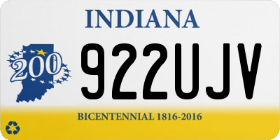 IN license plate 922UJV